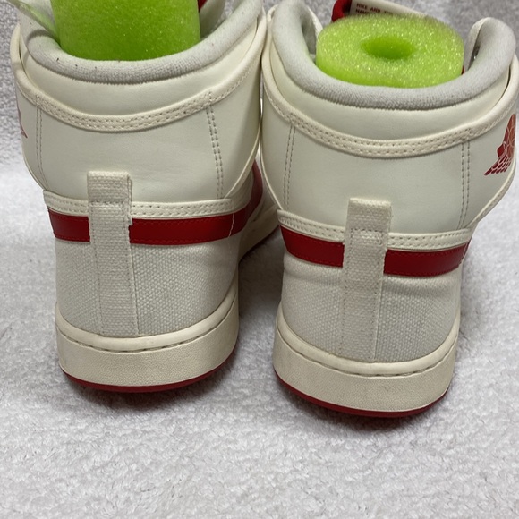 Nike Air Jordan 1 KO High OG AJKO Sail Varsity Red Men's 12.5 Canvas 638471-102 - Picture 4 of 9